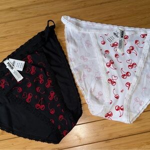 Pink Wink Lace-Trim String Bikini Panty Bundle